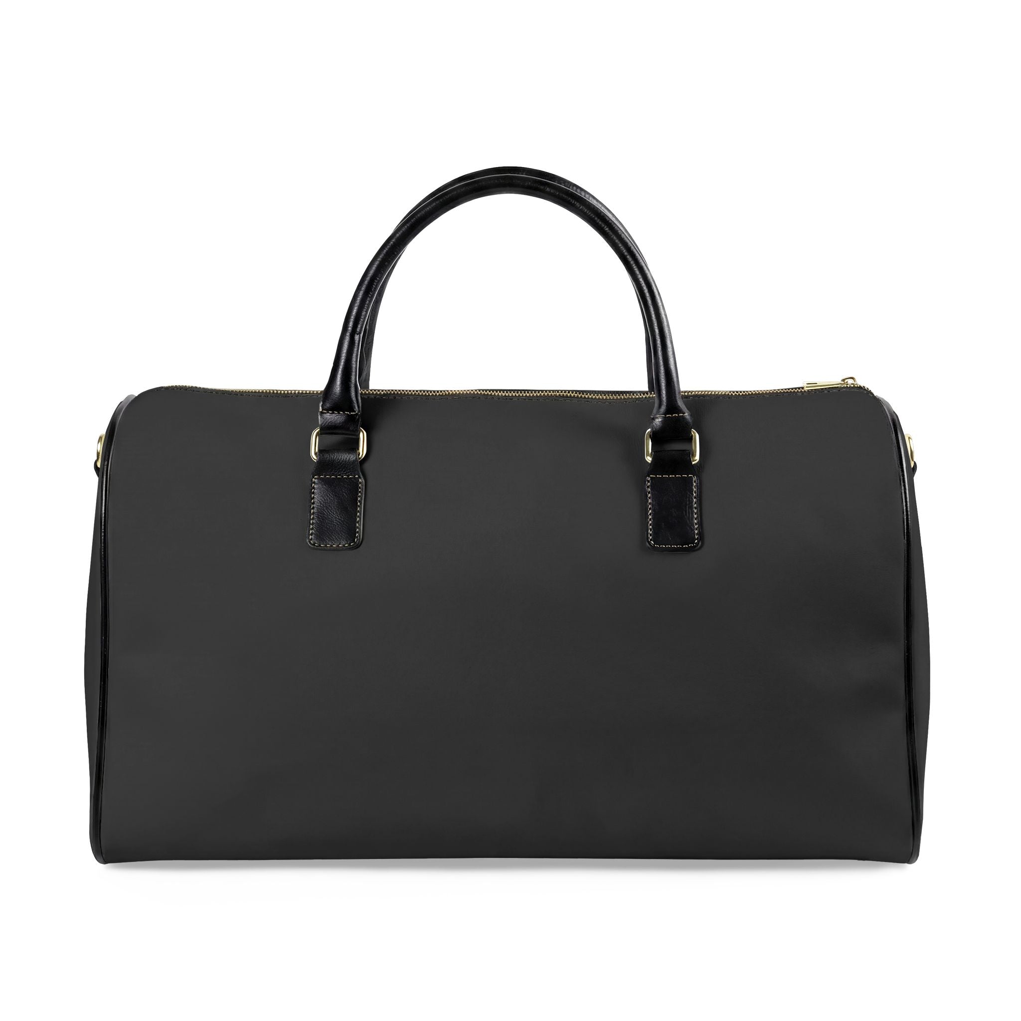 Personalized Faux Leather Travel Bag — "Jazzy Made It" Monogram Weekender