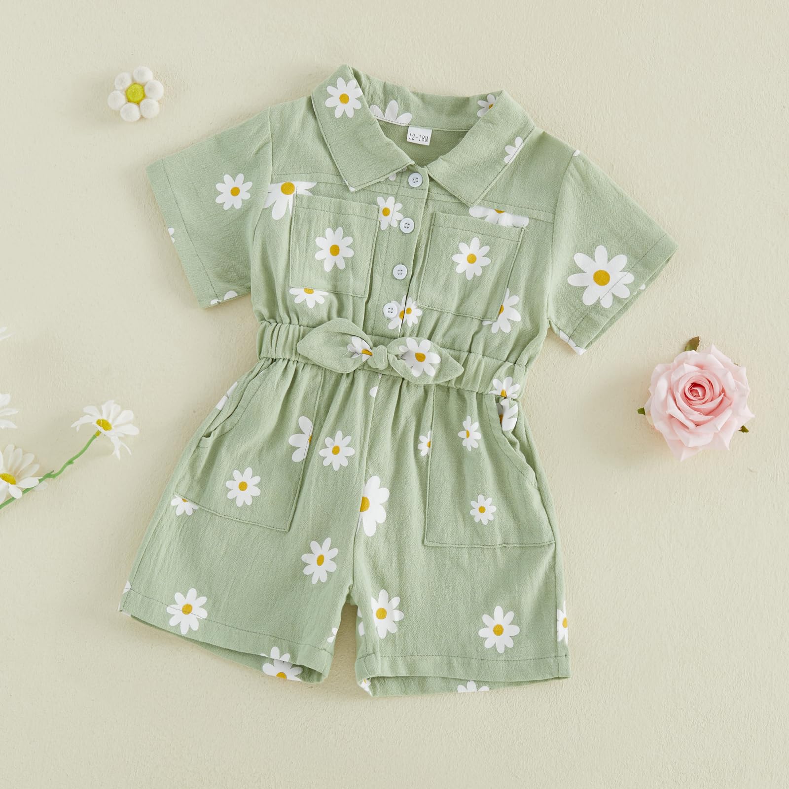 Summer Toddler Girl Jumpsuit Shorts Little Girl Overalls Clothes Baby Jean Romper Jumpsuit One Piece Outfit