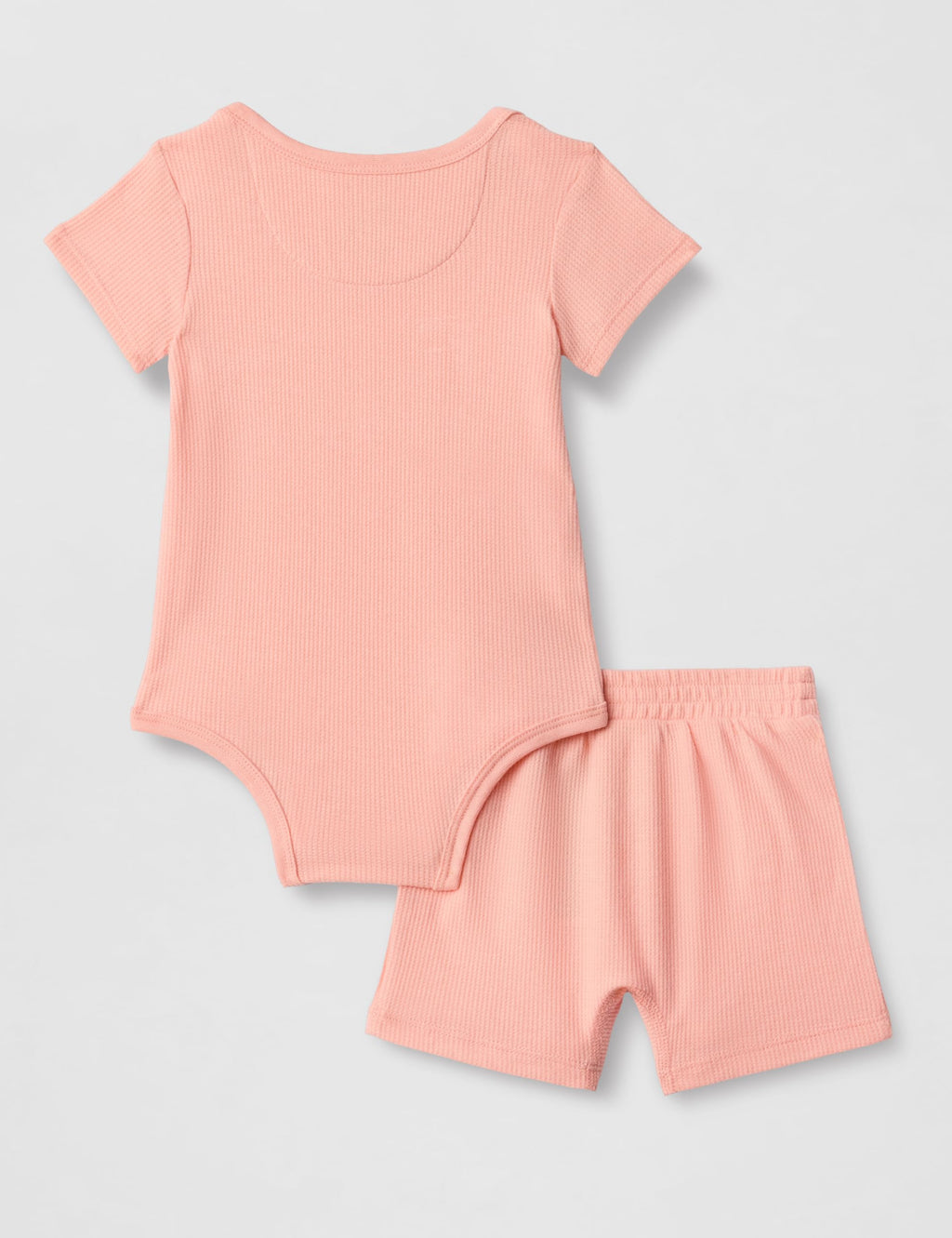 Nike Baby Waffle Knit Viscose Bodysuit and Short Set