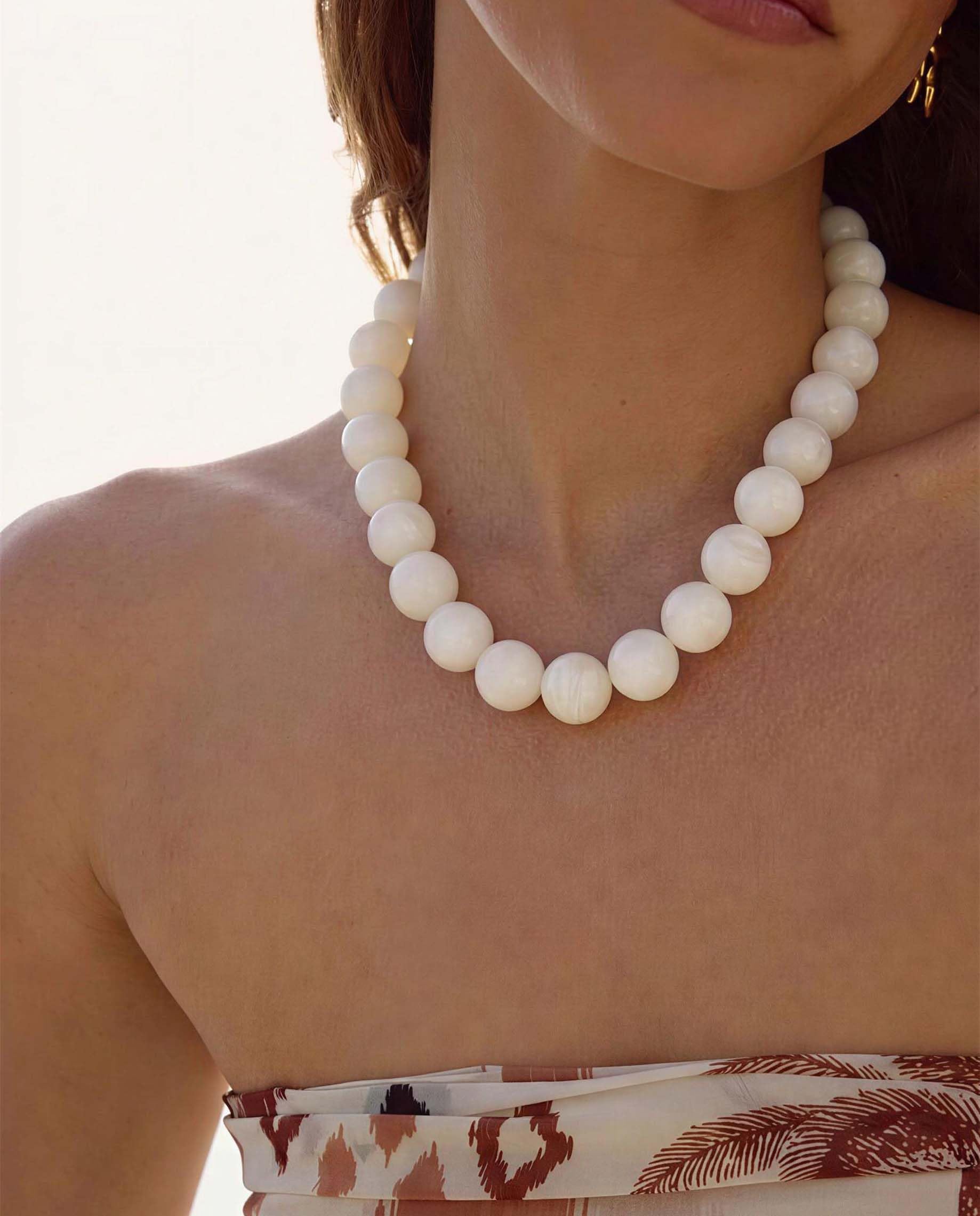 LILIE&WHITE Colorful Chunky Bead Necklaces For Women Trendy Boho Collar Statement Necklace Choker Summer Beach Jewelry Birthday Gift For Her