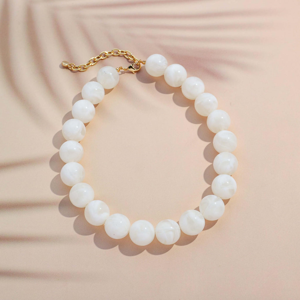 LILIE&WHITE Colorful Chunky Bead Necklaces For Women Trendy Boho Collar Statement Necklace Choker Summer Beach Jewelry Birthday Gift For Her