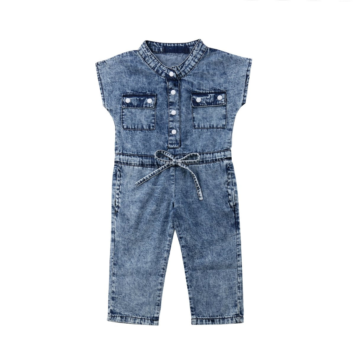 Summer Toddler Girl Jumpsuit Shorts Little Girl Overalls Clothes Baby Jean Romper Jumpsuit One Piece Outfit