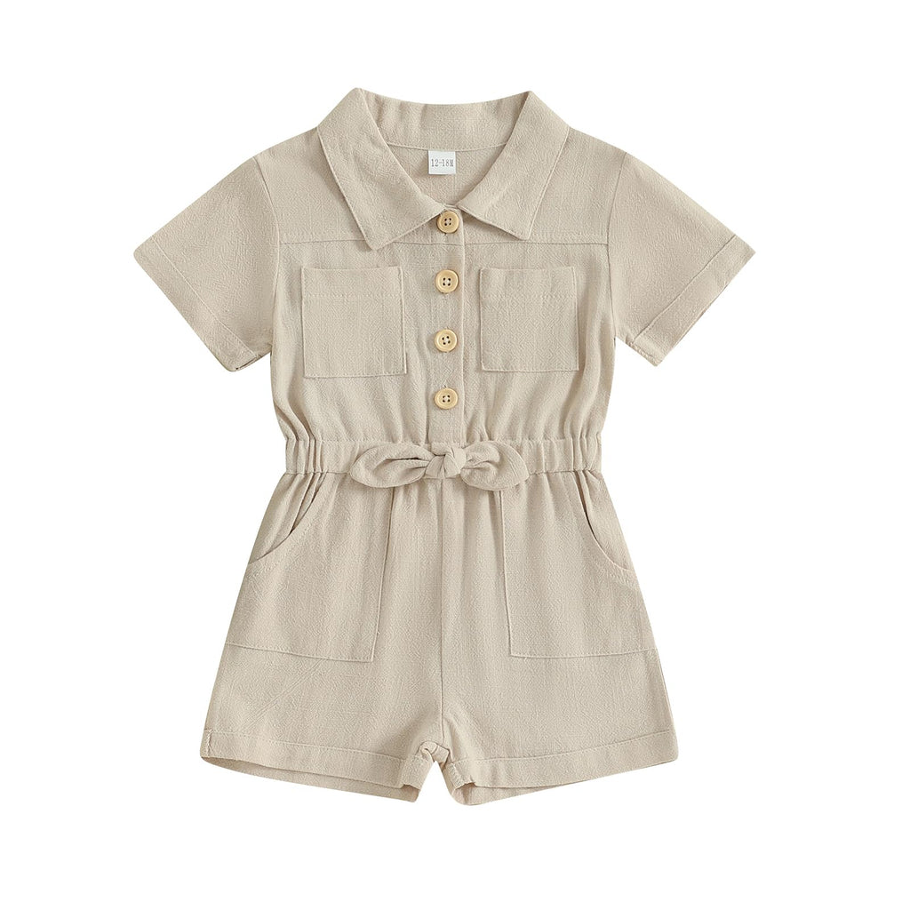 Summer Toddler Girl Jumpsuit Shorts Little Girl Overalls Clothes Baby Jean Romper Jumpsuit One Piece Outfit