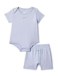 Nike Baby Waffle Knit Viscose Bodysuit and Short Set