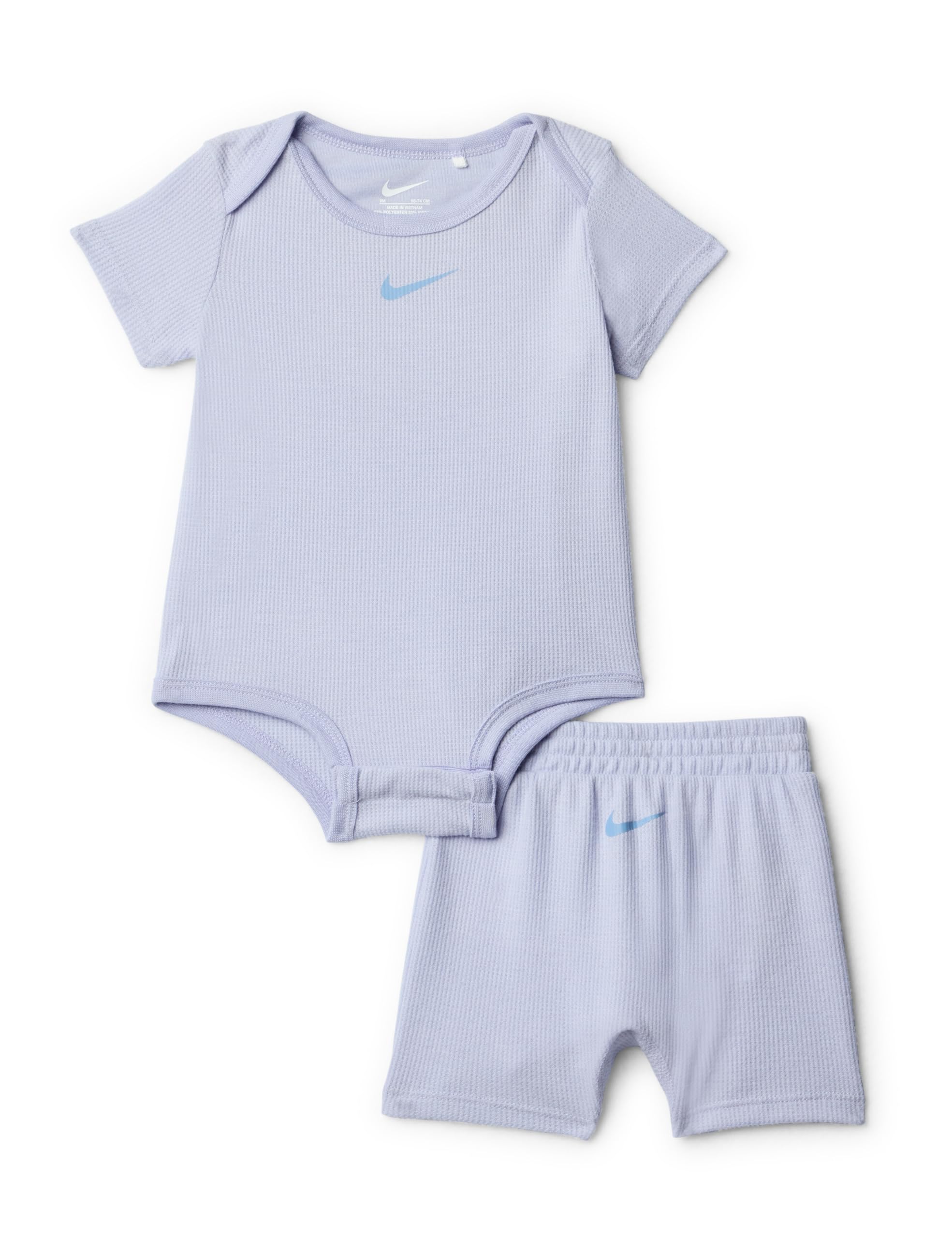 Nike Baby Waffle Knit Viscose Bodysuit and Short Set