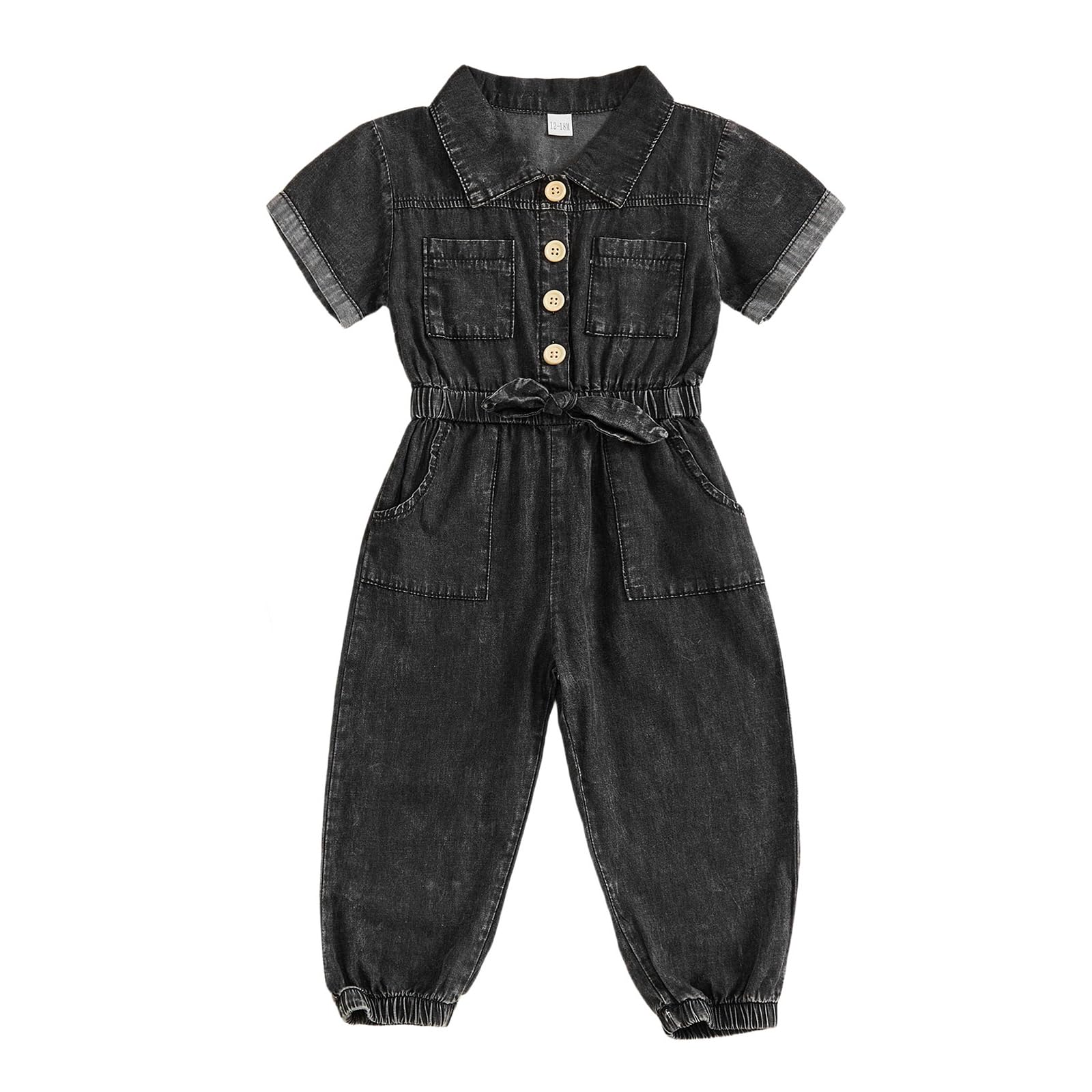 Summer Toddler Girl Jumpsuit Shorts Little Girl Overalls Clothes Baby Jean Romper Jumpsuit One Piece Outfit