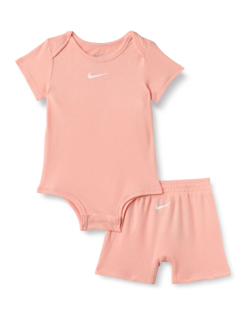 Nike Baby Waffle Knit Viscose Bodysuit and Short Set