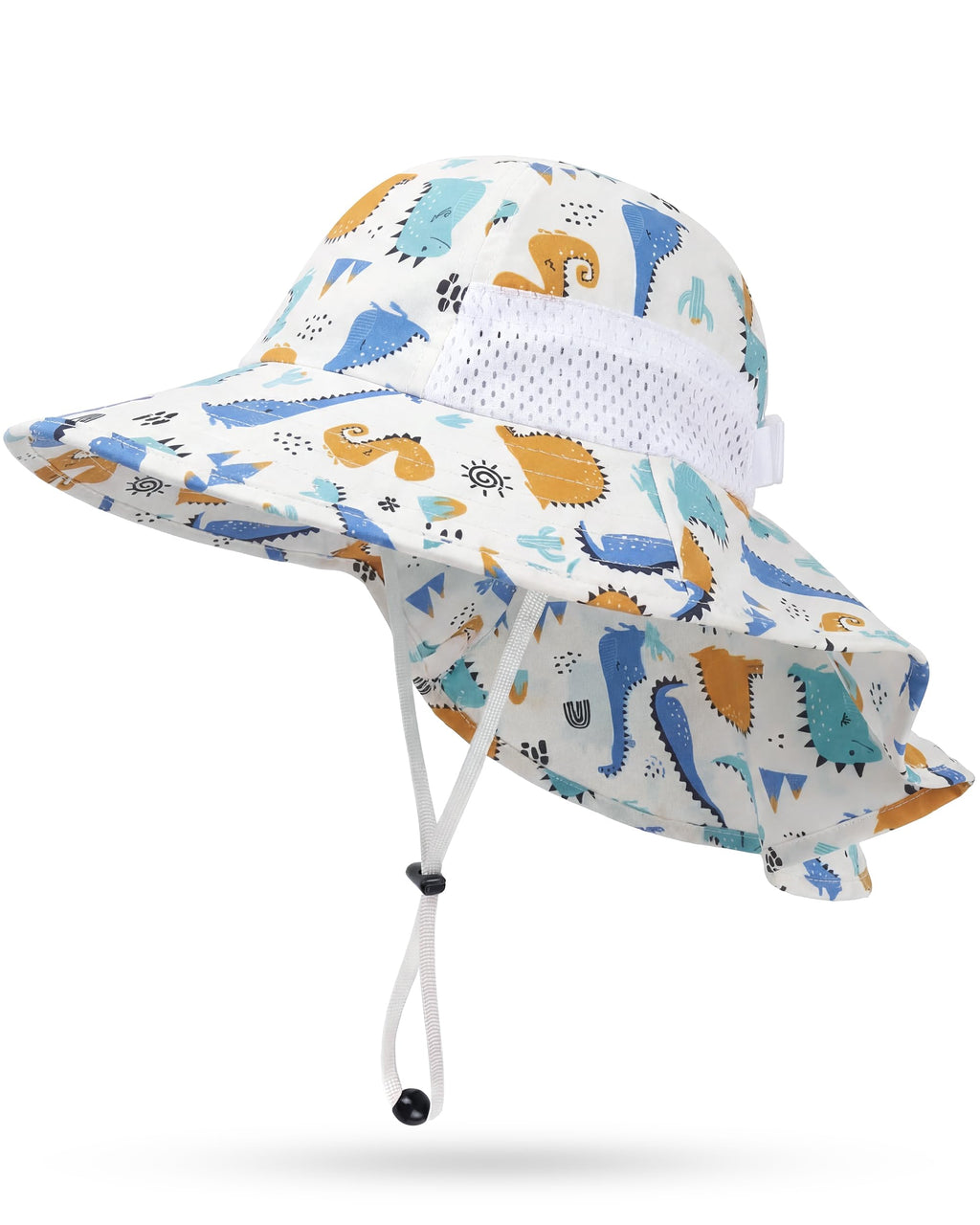 Toddler Baby Sun Hat Kids Summer Beach Essentials Adjustable Beach Hats with Bucket Wide Brim for Boys Girls Age 0-14 Years