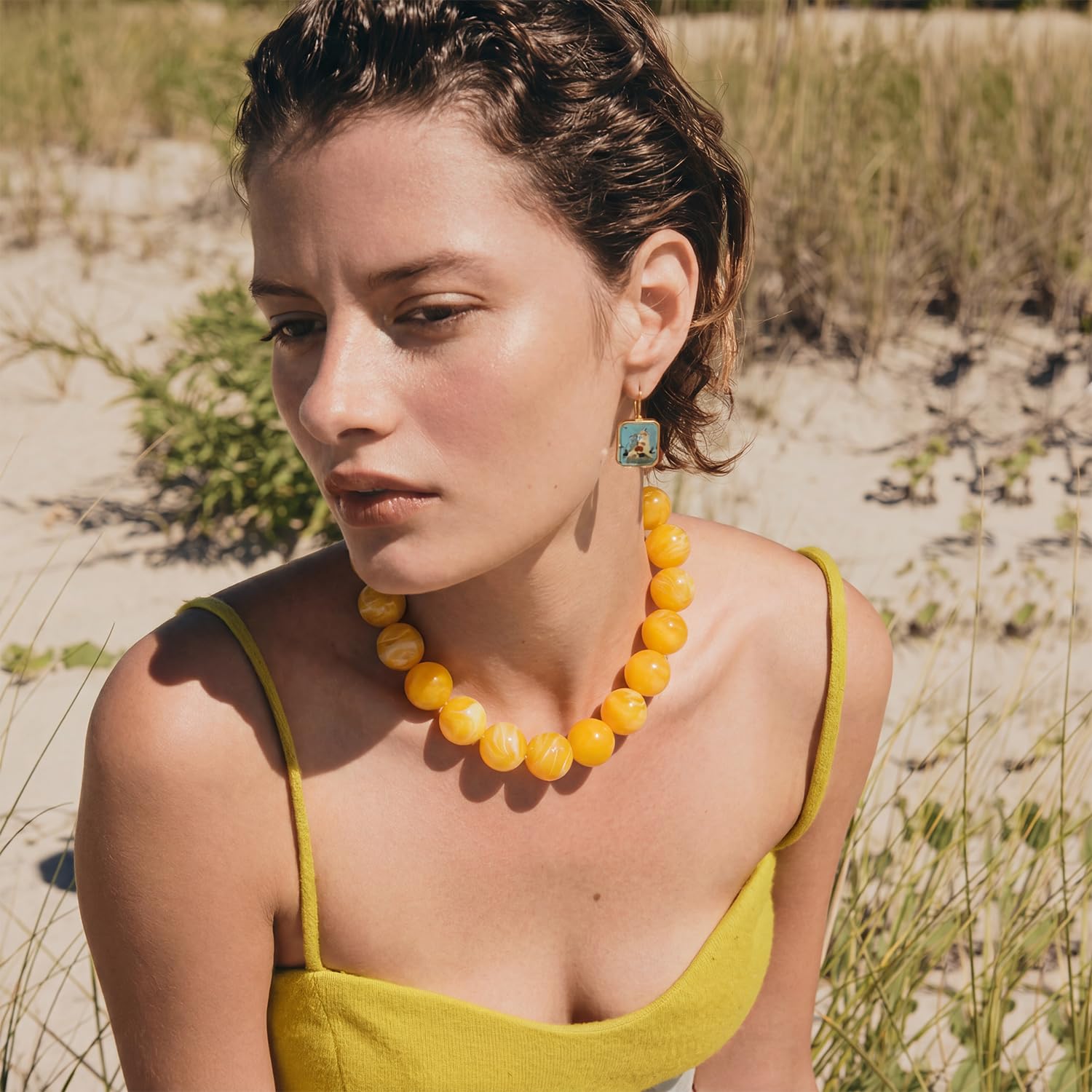 LILIE&WHITE Colorful Chunky Bead Necklaces For Women Trendy Boho Collar Statement Necklace Choker Summer Beach Jewelry Birthday Gift For Her