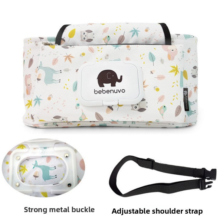 Baby Stroller Hanging Storage Bag with Shoulder Strap