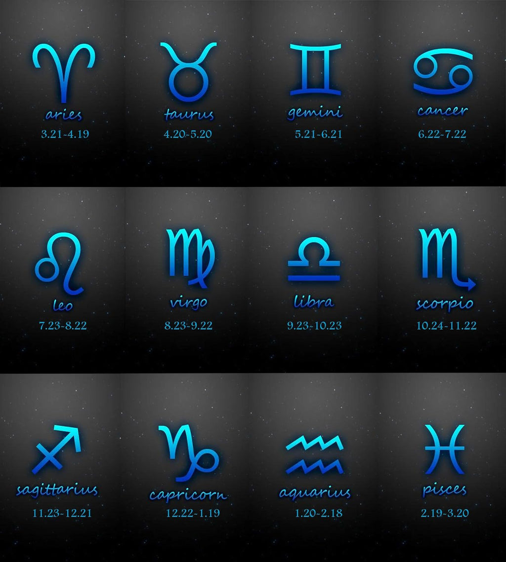 18K Gold Plated Astrology Necklace for Women Jewelry,12 Zodiac Pendant Horoscope Constellations Necklace