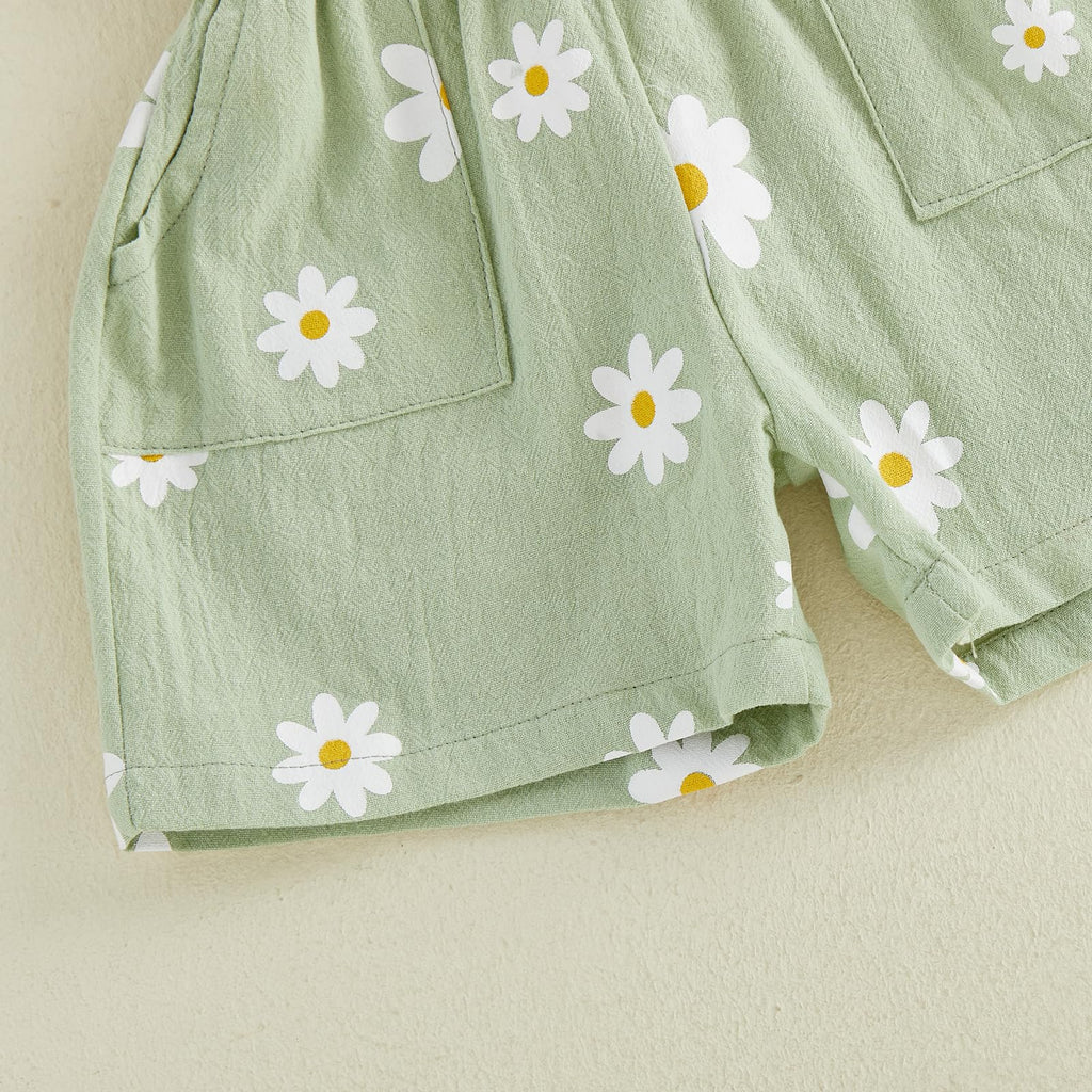 Summer Toddler Girl Jumpsuit Shorts Little Girl Overalls Clothes Baby Jean Romper Jumpsuit One Piece Outfit