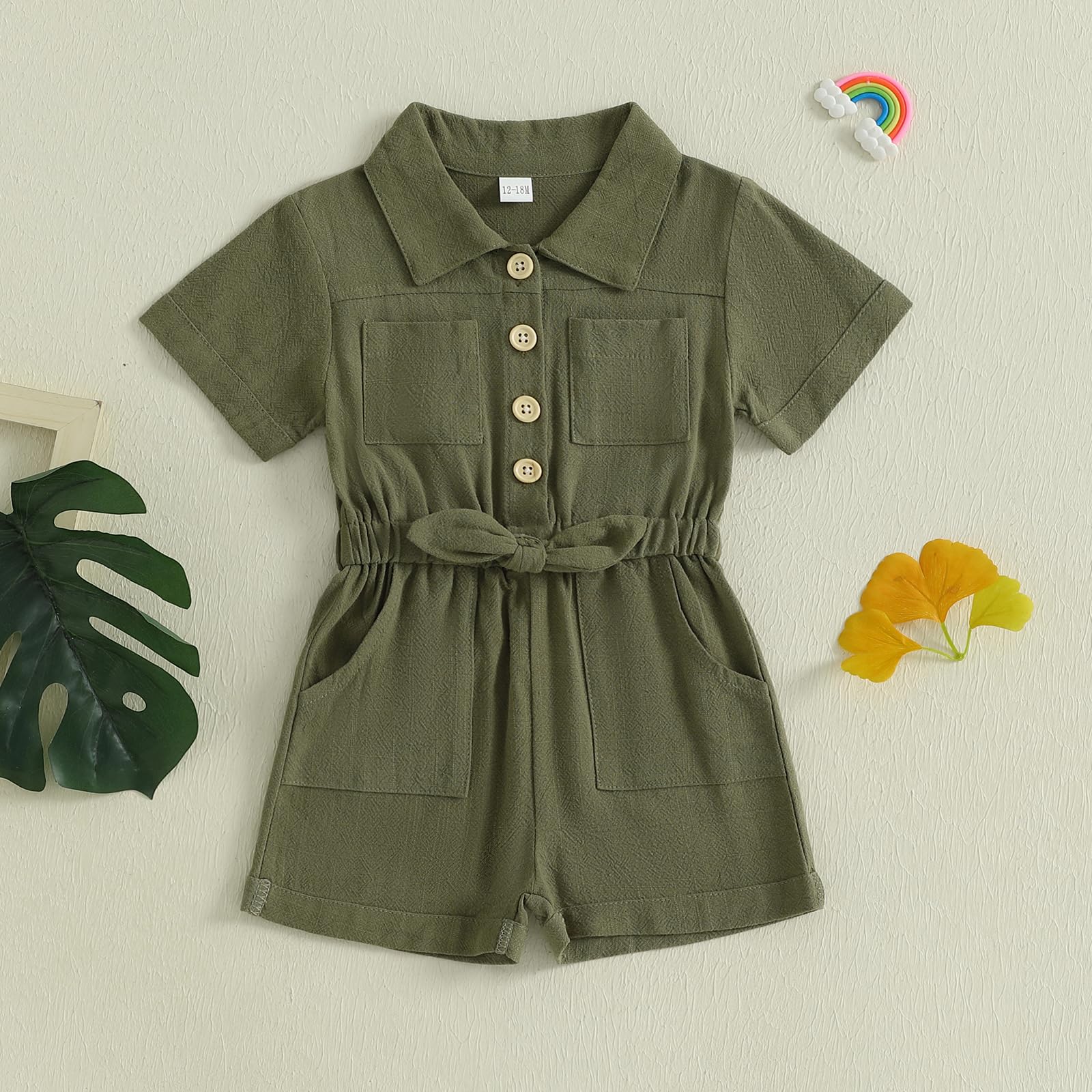 Summer Toddler Girl Jumpsuit Shorts Little Girl Overalls Clothes Baby Jean Romper Jumpsuit One Piece Outfit