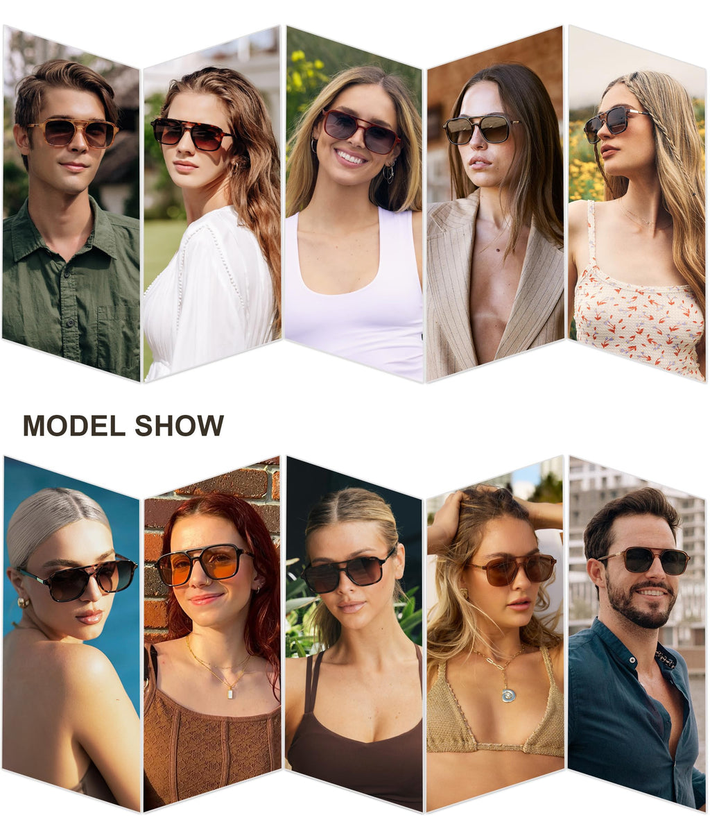 SOJOS Retro Aviator Sunglasses for Women Men,Trendy Rectangle Womens Mens Shades Sun Glasses SJ2202