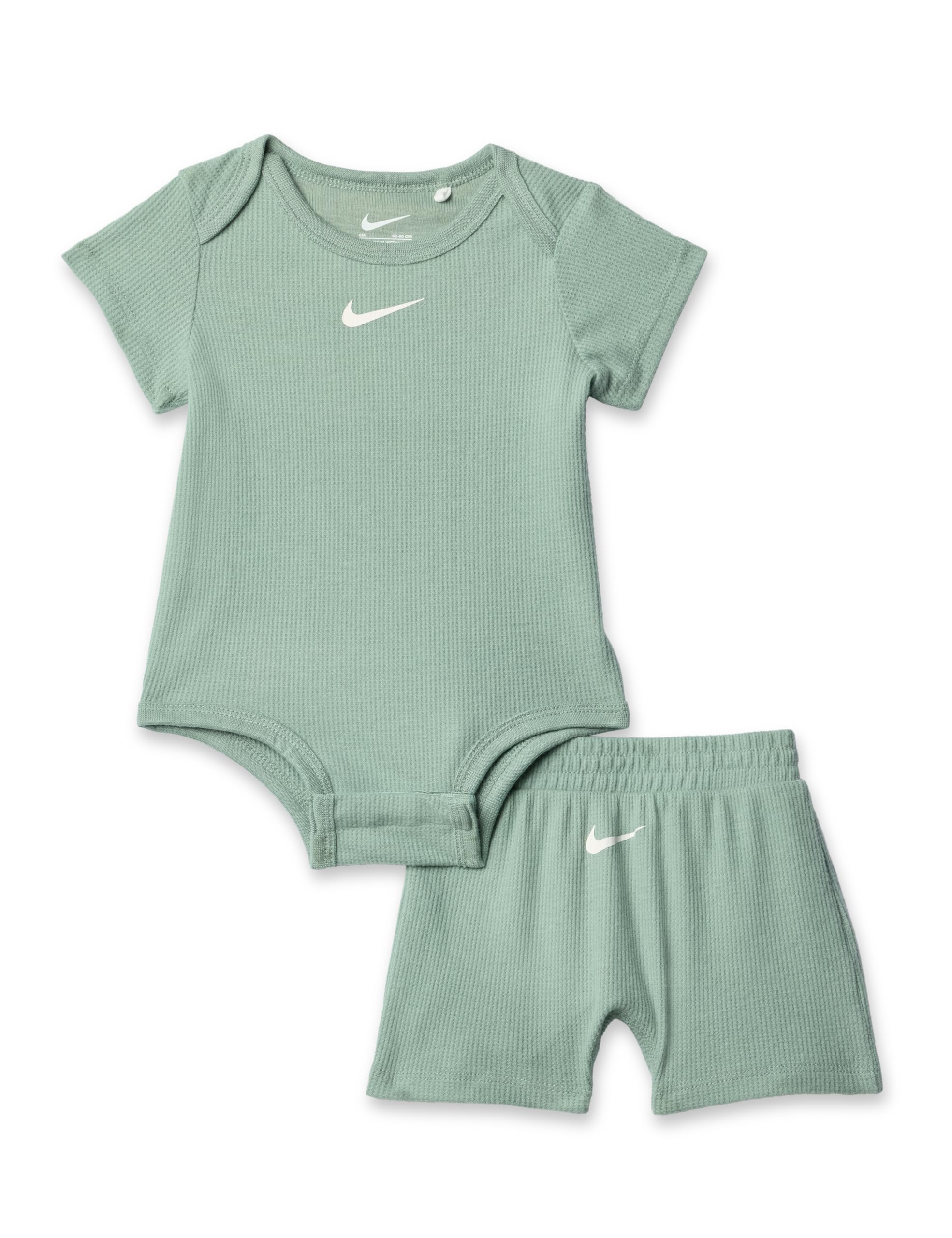 Nike Baby Waffle Knit Viscose Bodysuit and Short Set
