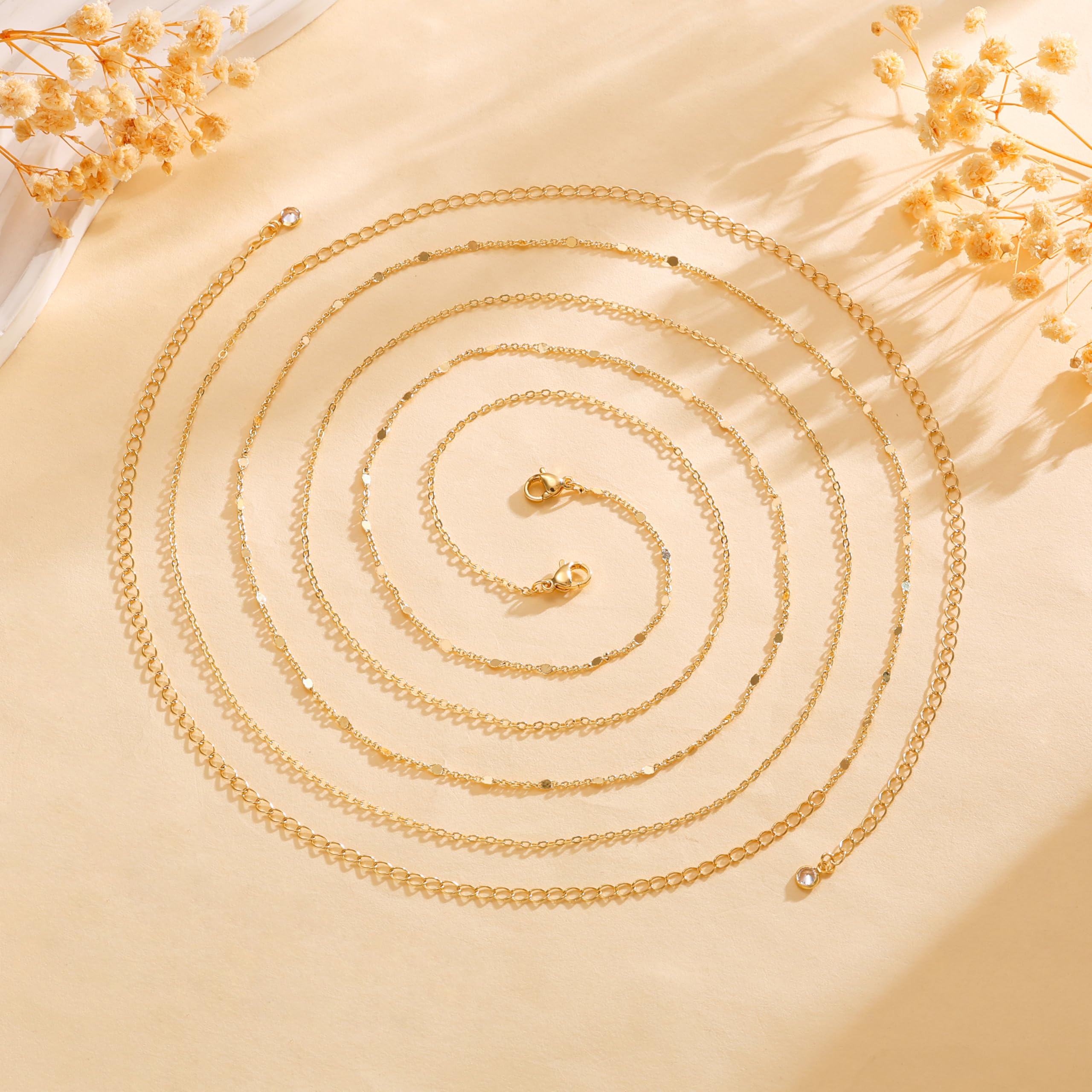 CHESKY 14K Gold Plated Silver Plated Waist Chain for Women, Layered Belly Belt Chains Beach Waist Beads Chain Waterproof Snake Cuban Body Chain Summer Jewelry Accessories for Women