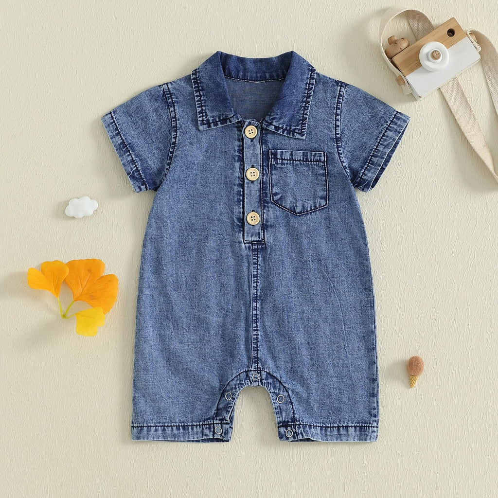 Summer Toddler Girl Jumpsuit Shorts Little Girl Overalls Clothes Baby Jean Romper Jumpsuit One Piece Outfit