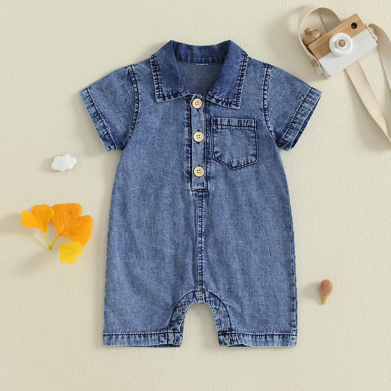 Summer Toddler Girl Jumpsuit Shorts Little Girl Overalls Clothes Baby Jean Romper Jumpsuit One Piece Outfit