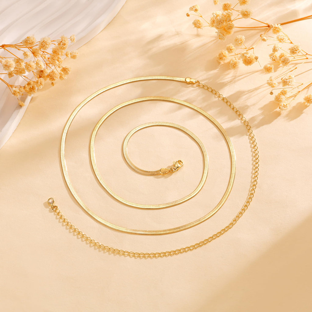 CHESKY 14K Gold Plated Silver Plated Waist Chain for Women, Layered Belly Belt Chains Beach Waist Beads Chain Waterproof Snake Cuban Body Chain Summer Jewelry Accessories for Women