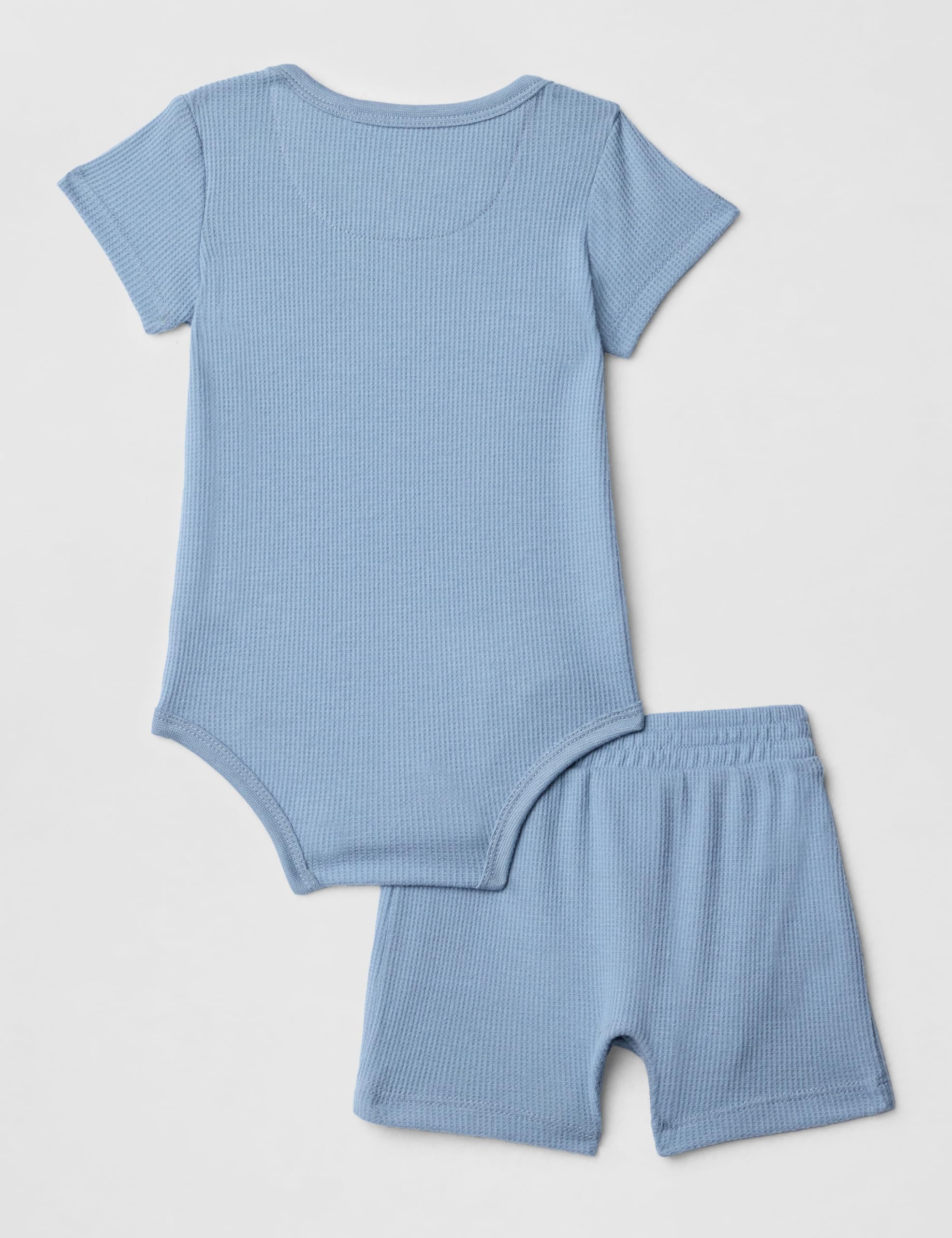 Nike Baby Waffle Knit Viscose Bodysuit and Short Set