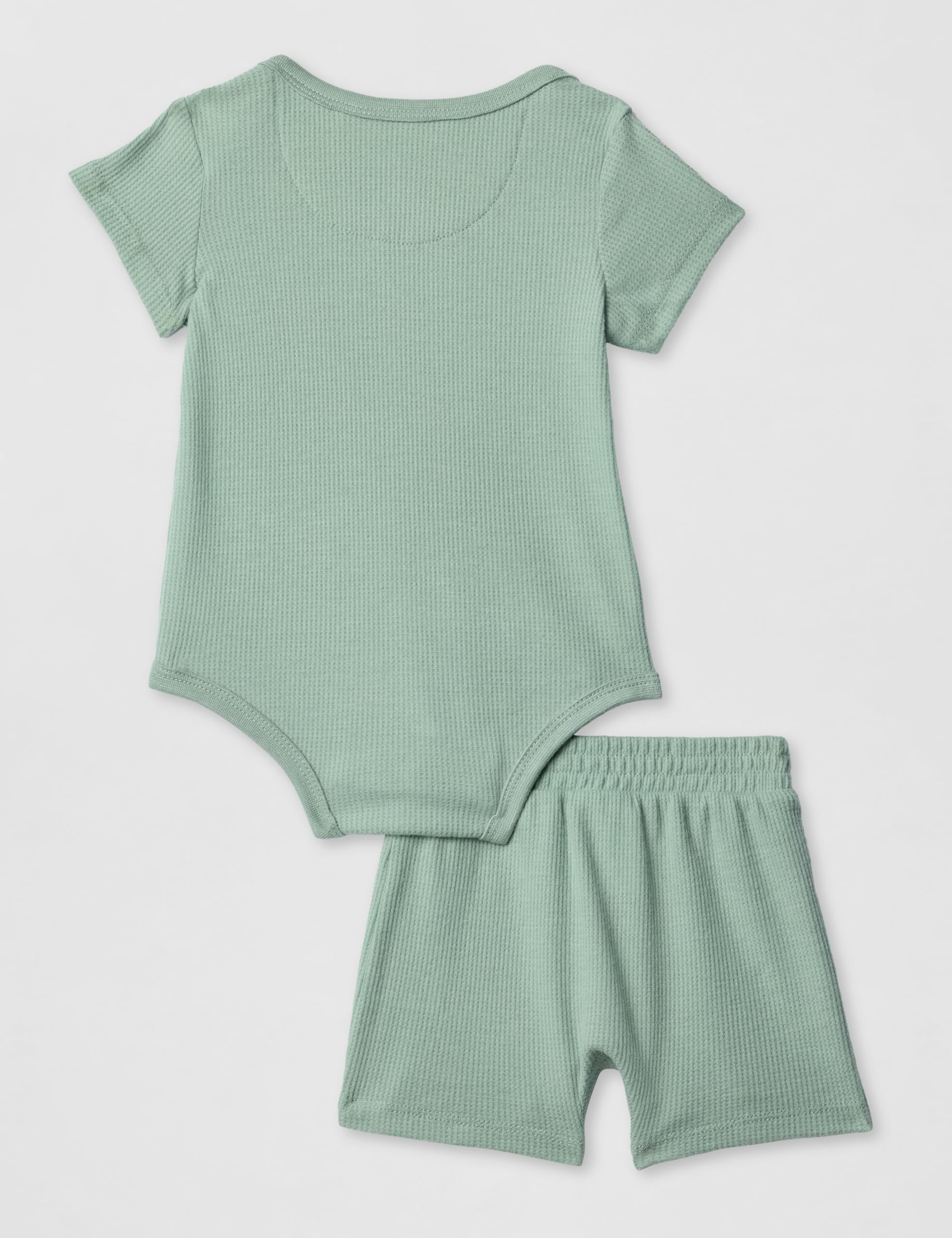 Nike Baby Waffle Knit Viscose Bodysuit and Short Set