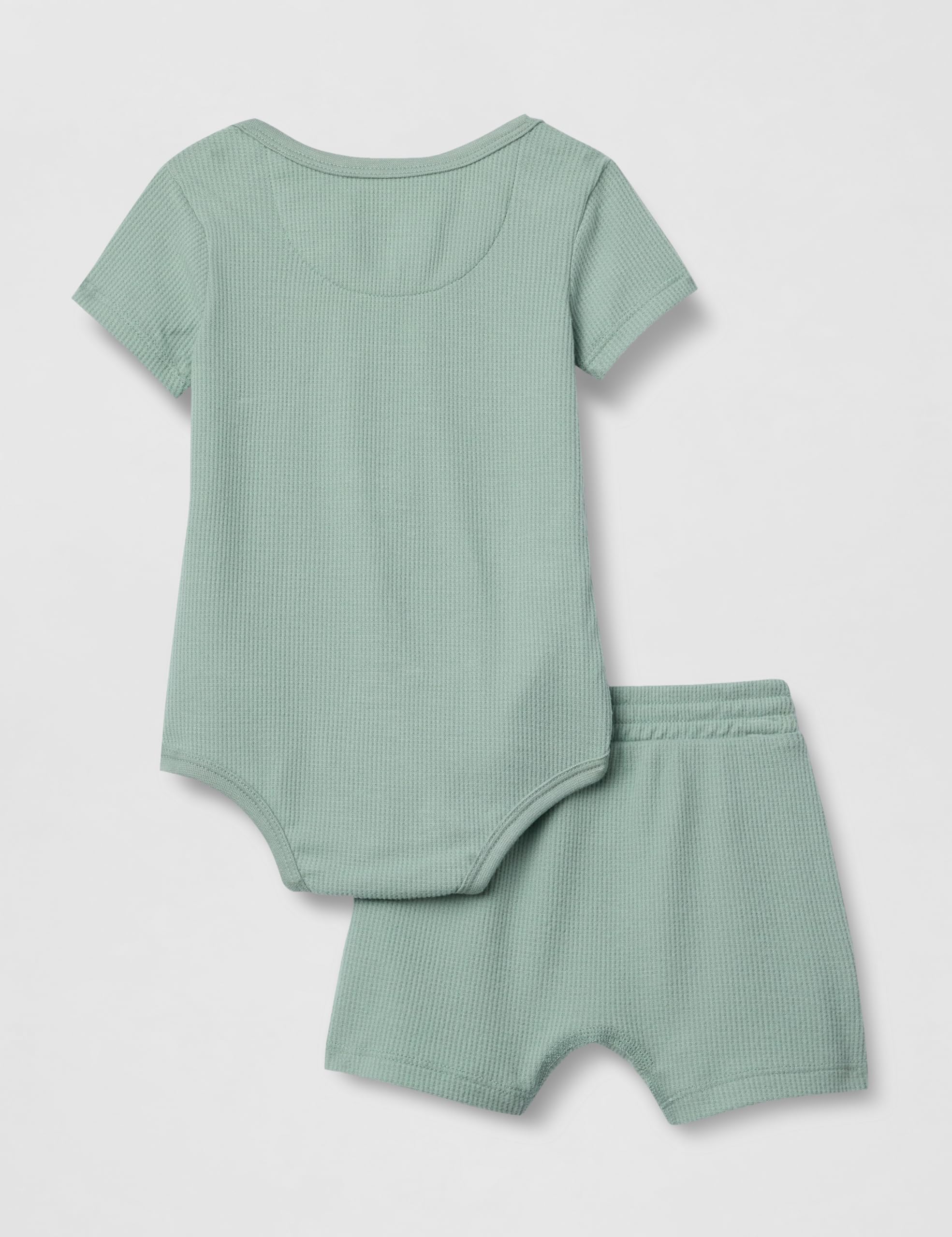 Nike Baby Waffle Knit Viscose Bodysuit and Short Set
