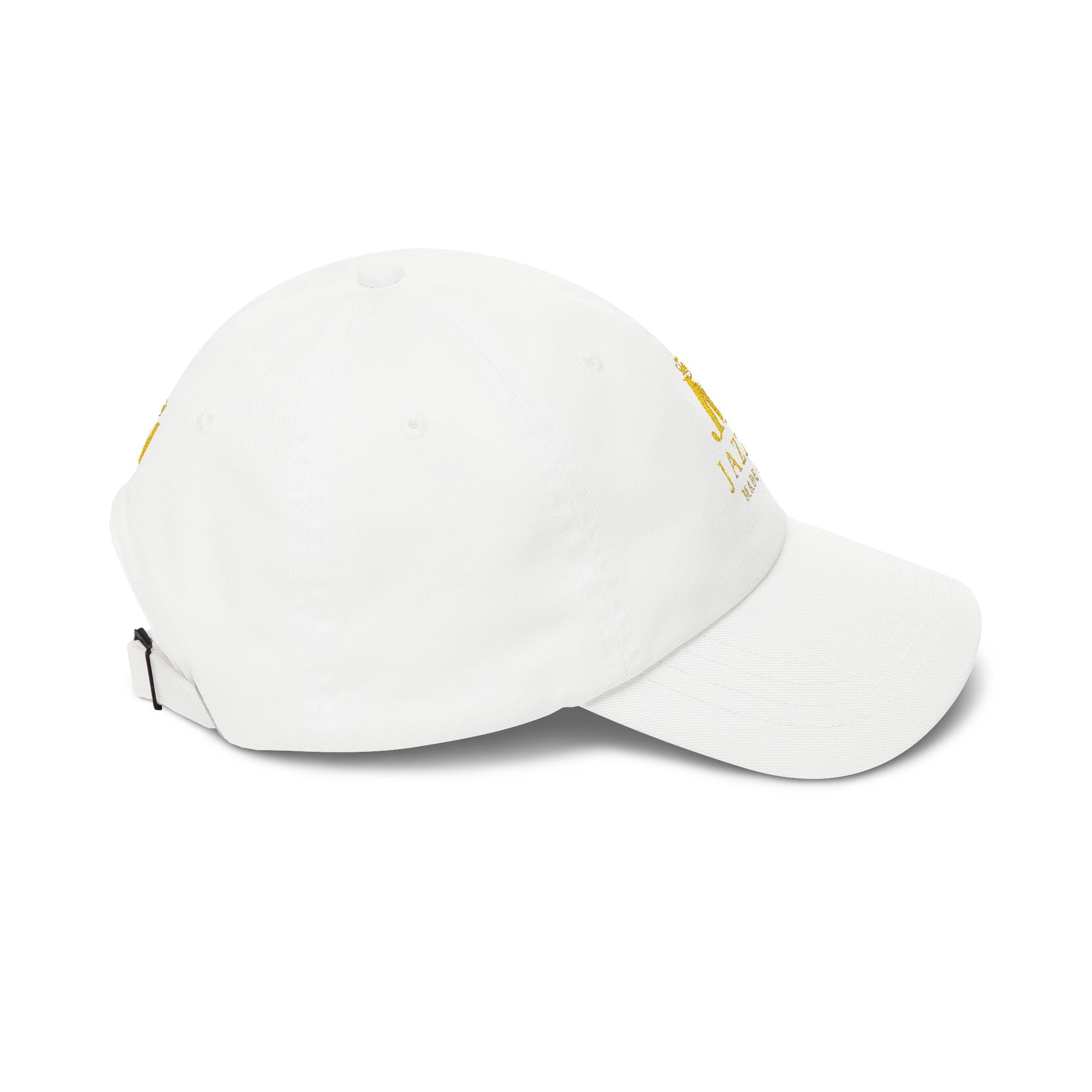 Jazzy Made It Dad Cap – Embroidered Gold Logo Baseball Hat