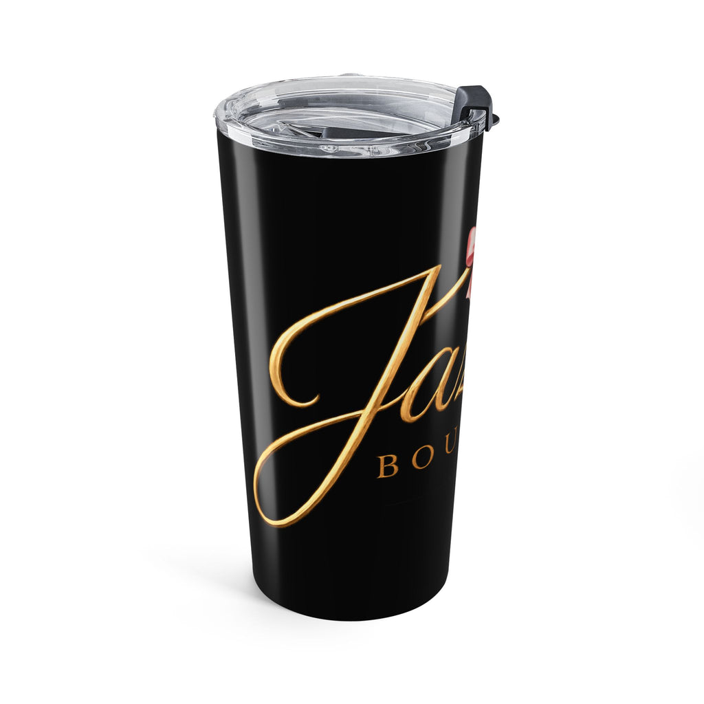 Boutique Logo 20oz Tumbler – Black & Gold Fashion Travel Cup