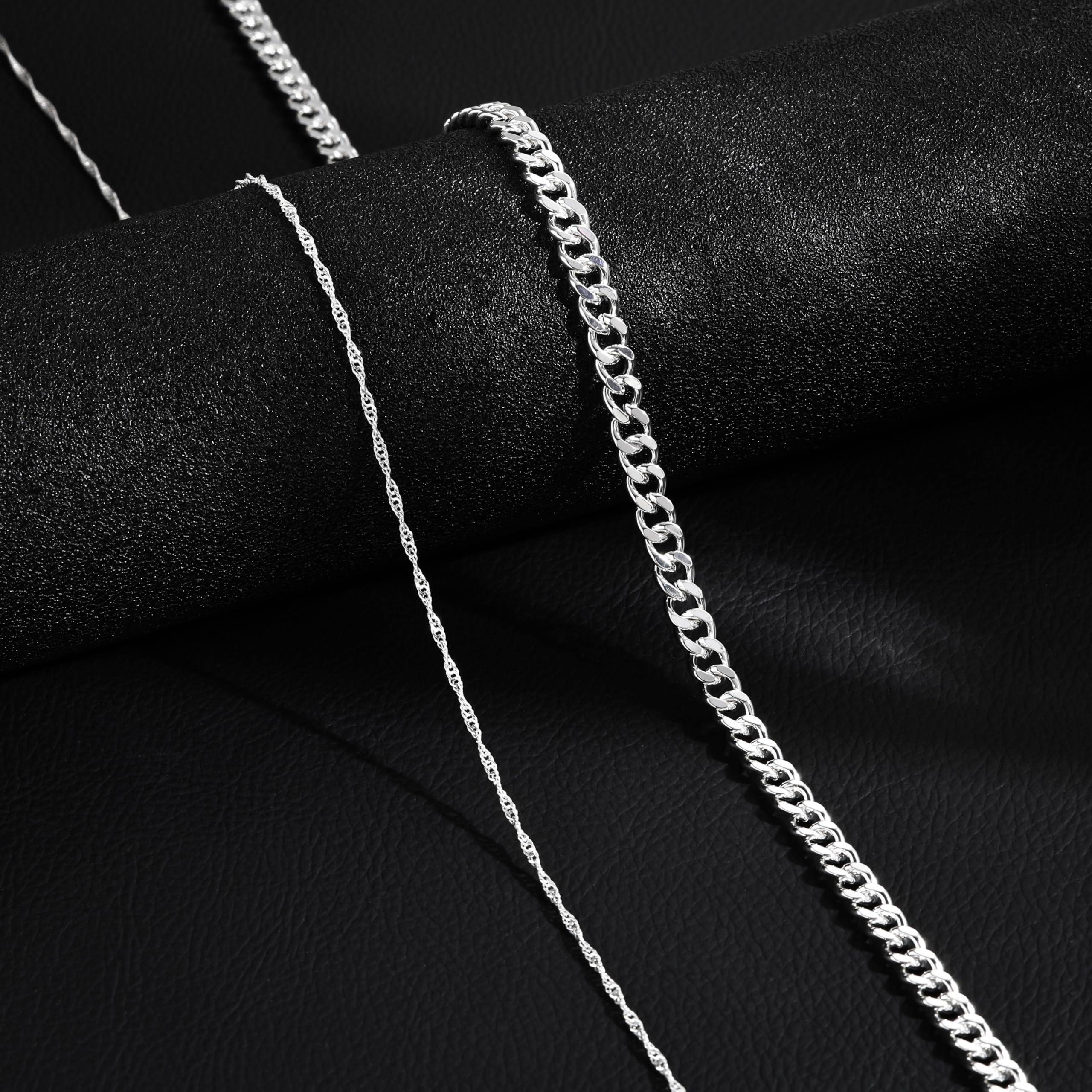 CHESKY 14K Gold Plated Silver Plated Waist Chain for Women, Layered Belly Belt Chains Beach Waist Beads Chain Waterproof Snake Cuban Body Chain Summer Jewelry Accessories for Women