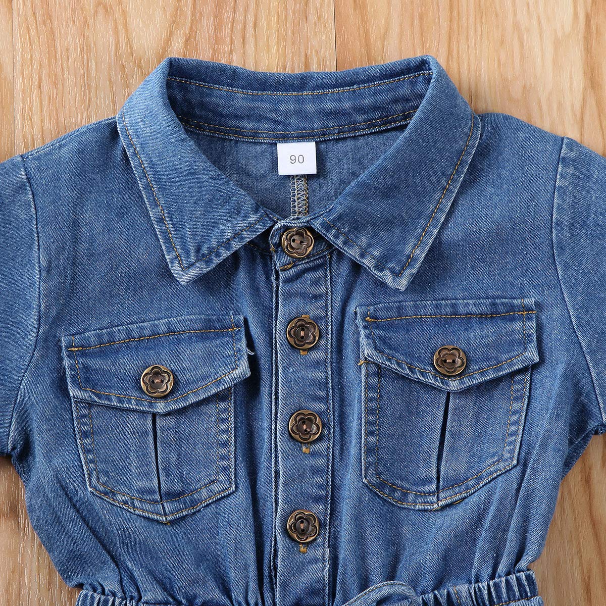 Summer Toddler Girl Jumpsuit Shorts Little Girl Overalls Clothes Baby Jean Romper Jumpsuit One Piece Outfit