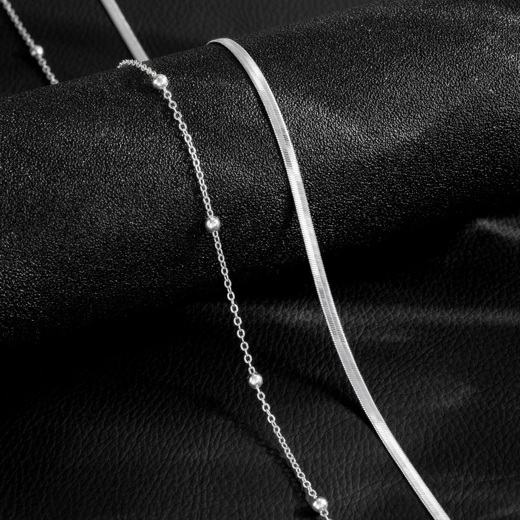 CHESKY 14K Gold Plated Silver Plated Waist Chain for Women, Layered Belly Belt Chains Beach Waist Beads Chain Waterproof Snake Cuban Body Chain Summer Jewelry Accessories for Women