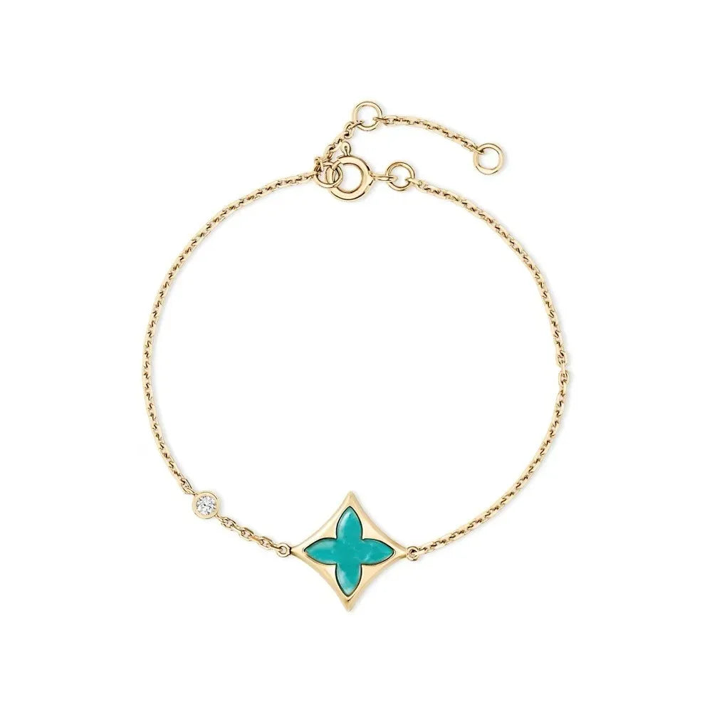 Designer Bracelet Women Vintage Letter Leather Clover Bracelet 925 Silver Plated Cuban Charm Bracelet Accessories Louise Bracelet Birthday Gift