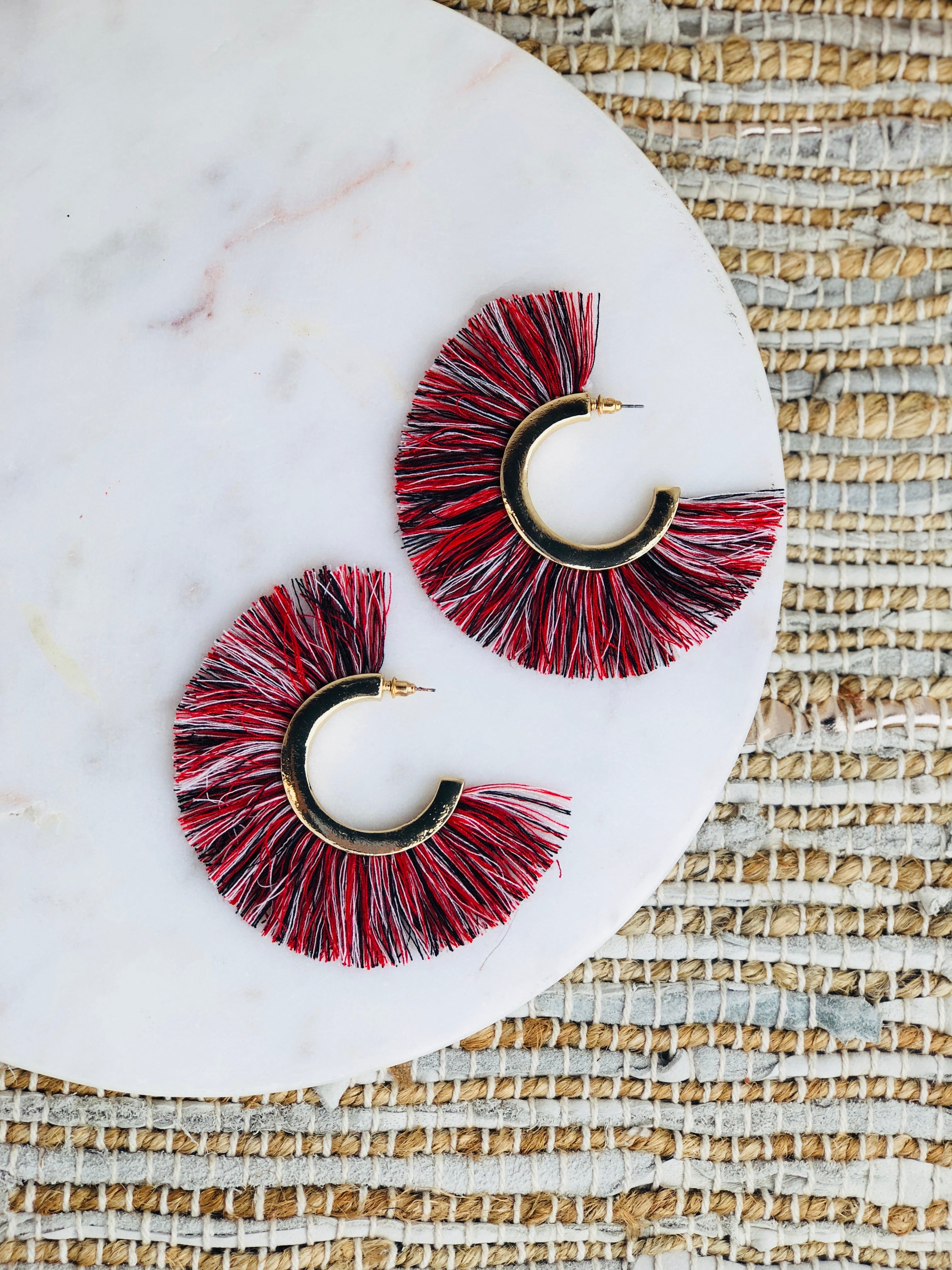 Rockstar Mohawk Hoop Earrings