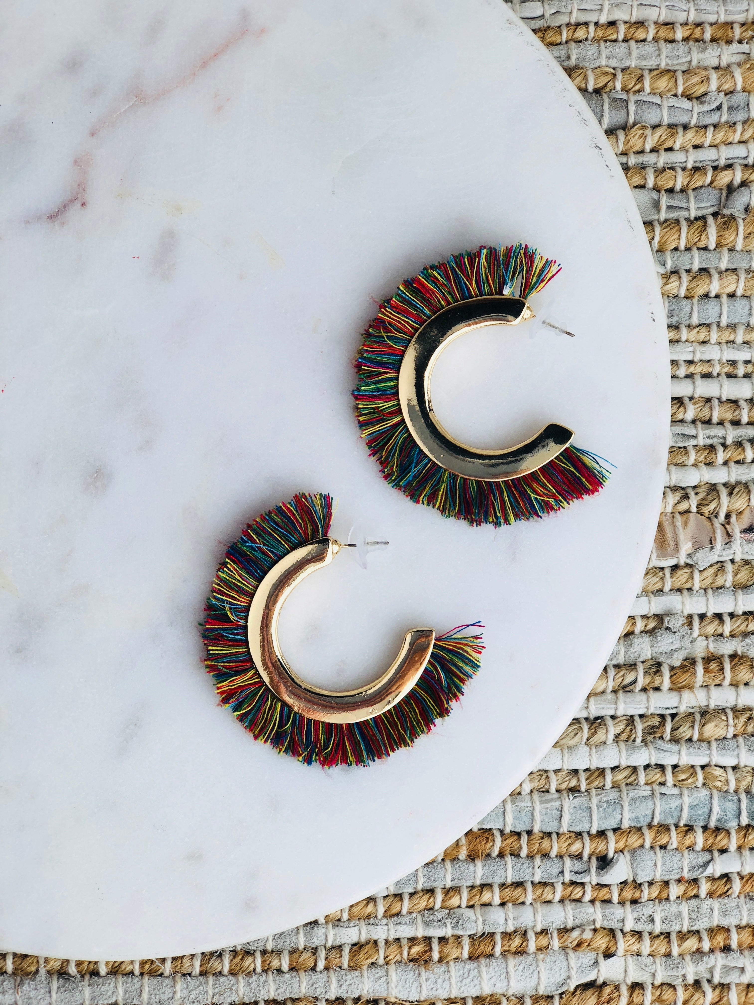 Rockstar Mohawk Hoop Earrings