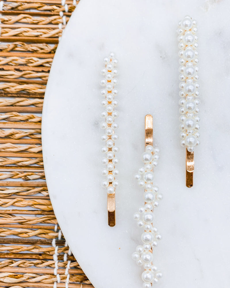 Momi Pearl Barrettes