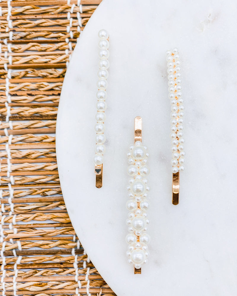 Momi Pearl Barrettes