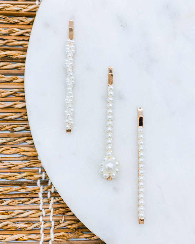 Momi Pearl Barrettes