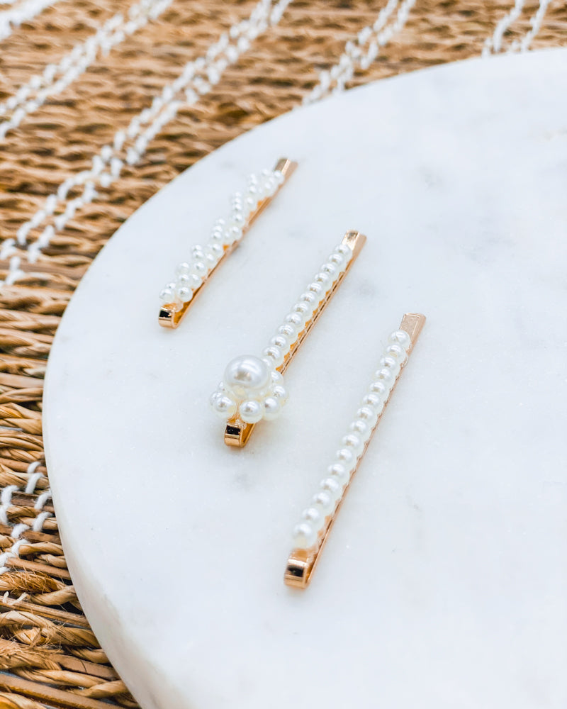 Momi Pearl Barrettes