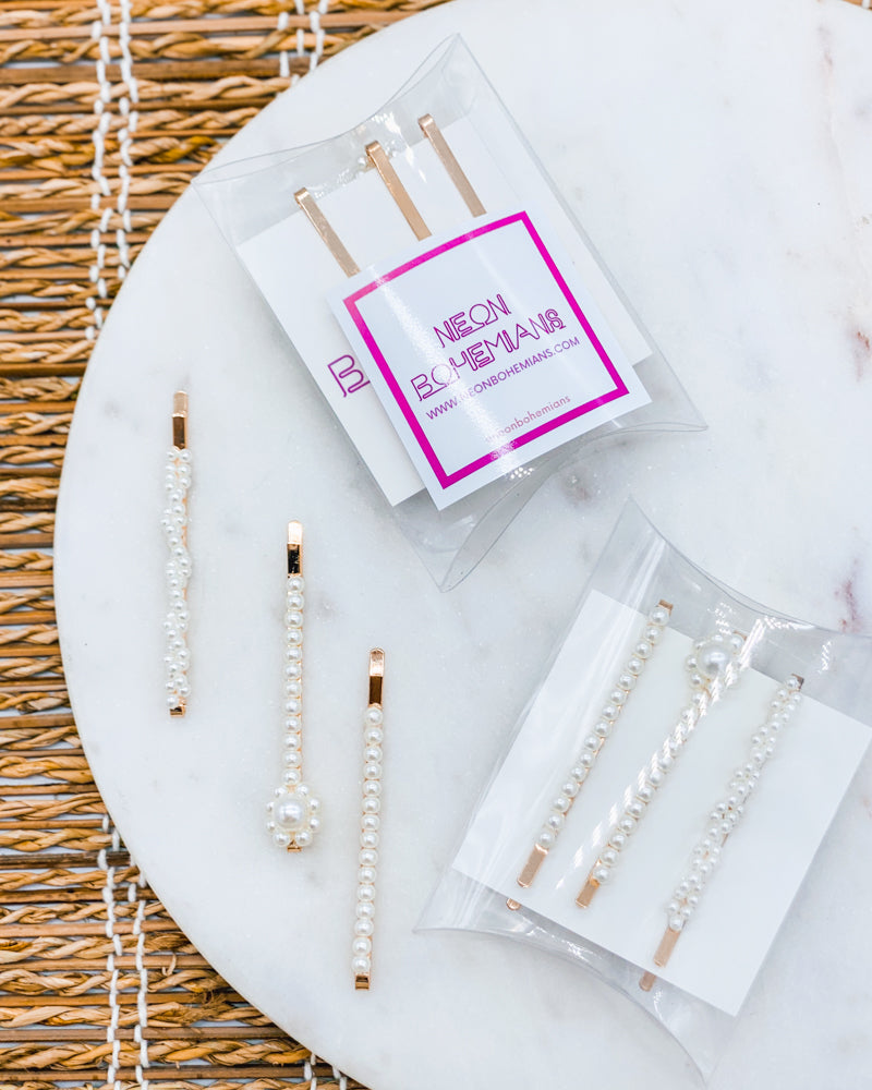 Momi Pearl Barrettes