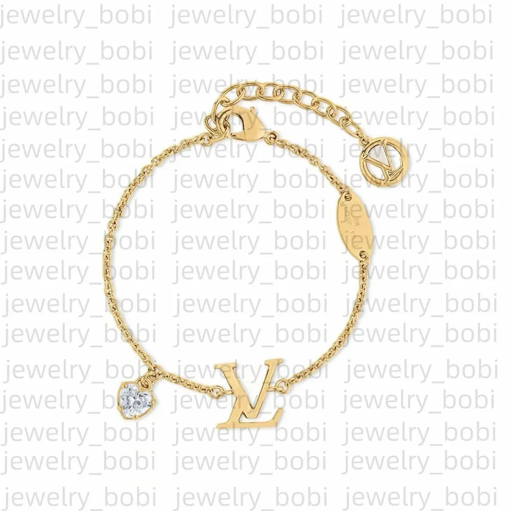 Designer Bracelet Women Vintage Letter Leather Clover Bracelet 925 Silver Plated Cuban Charm Bracelet Accessories Louise Bracelet Birthday Gift