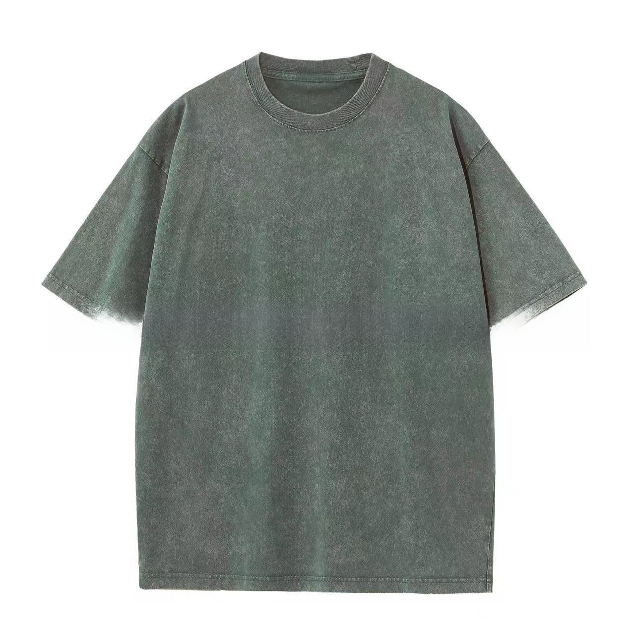 Pure Cotton Washed Distressed Loose T-Shirt