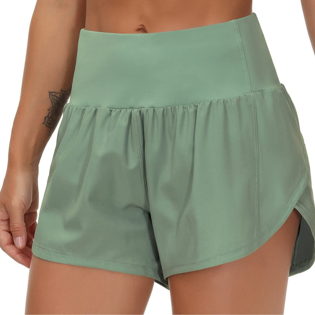 Womens High Waist Running Shorts