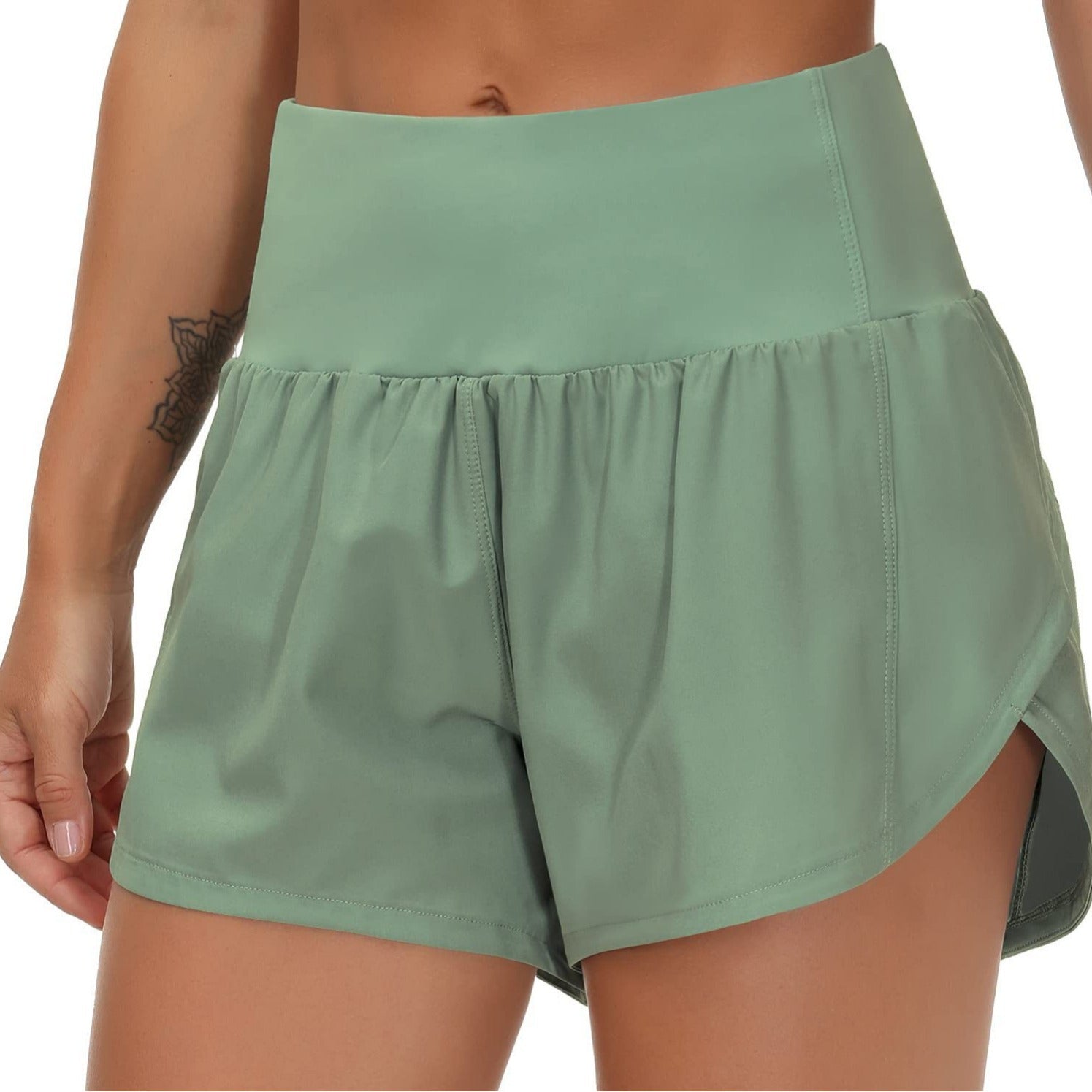 Womens High Waist Running Shorts